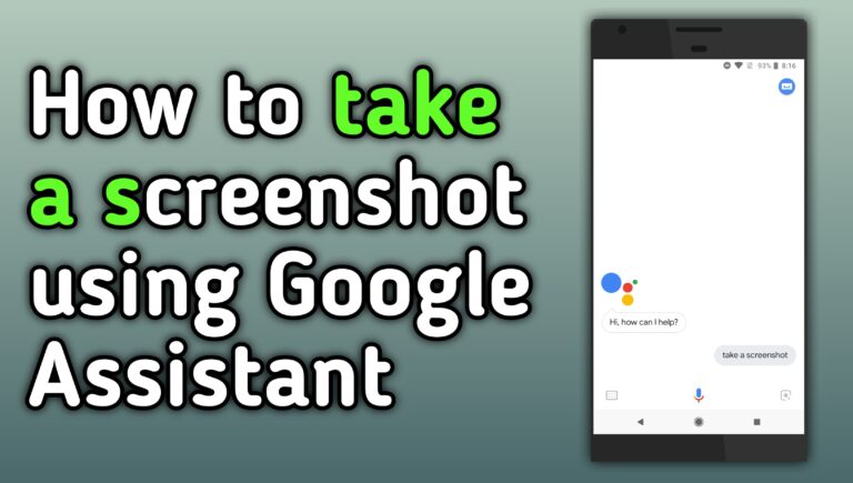 How to take a screenshot using google assistant